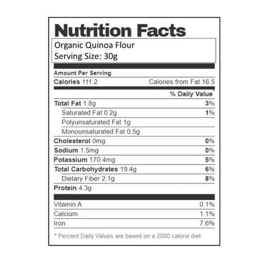 Organic Quinoa Flour 5 pounds