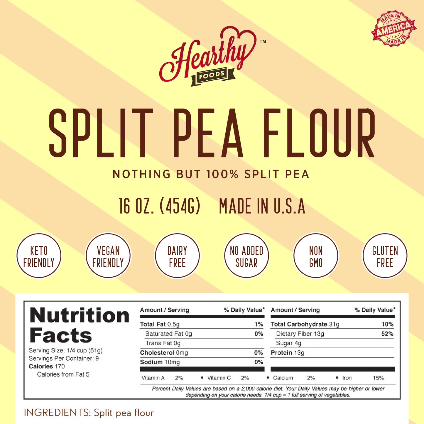 Vegan Split Pea Flour