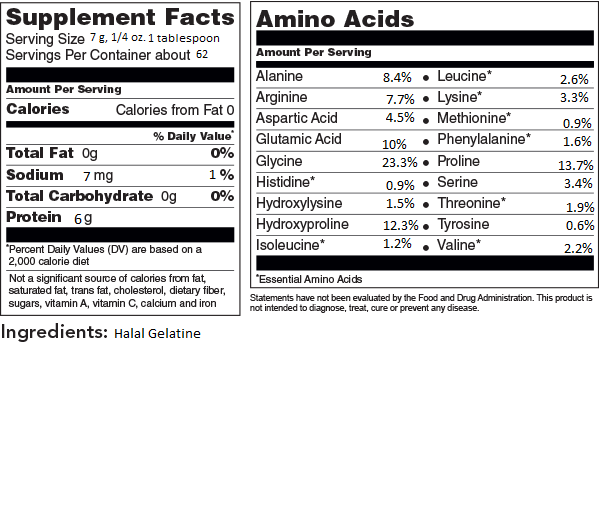 unflavored gelatin powder
