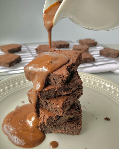 Triple Chocolate Banana Cacao Flour Brownies