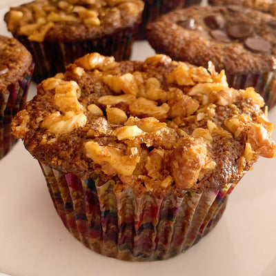 Banana Muffins made with Cashew Flour and Banana Flour Taste So Buttery Good