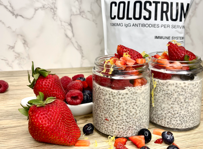 Bovine Colostrum Chia Seed Pudding