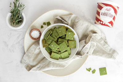 Tuscan Kale & Almond Flour Crackers