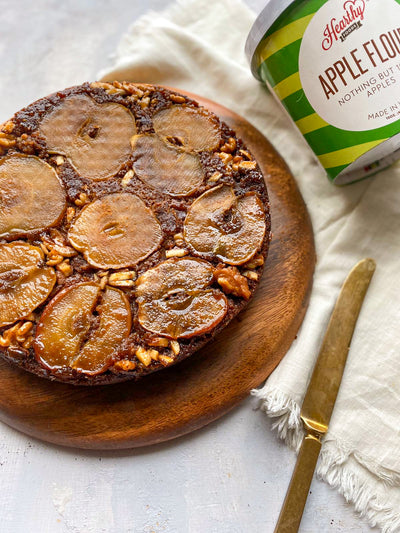 Sticky Apple Upside Down Cake Gluten-free and Dairy Free
