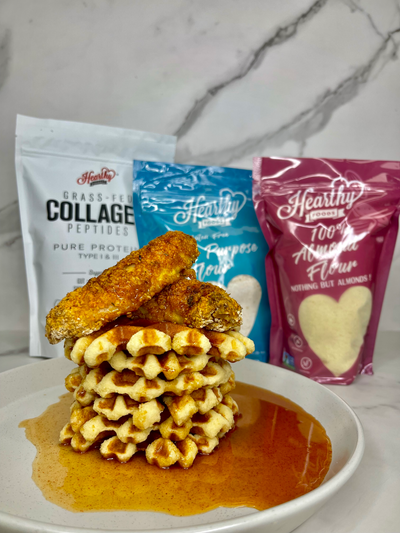 Gluten-Free Chicken n’ Waffles with Spicy Maple Butter Syrup