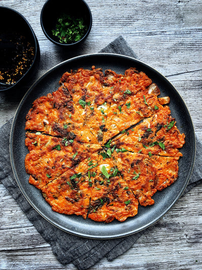 Vegan, Gluten-Free Kimchi Pancake