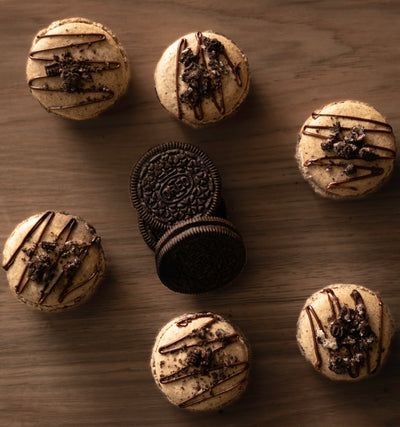 Gluten Free Cookies ‘N' Cream Macarons