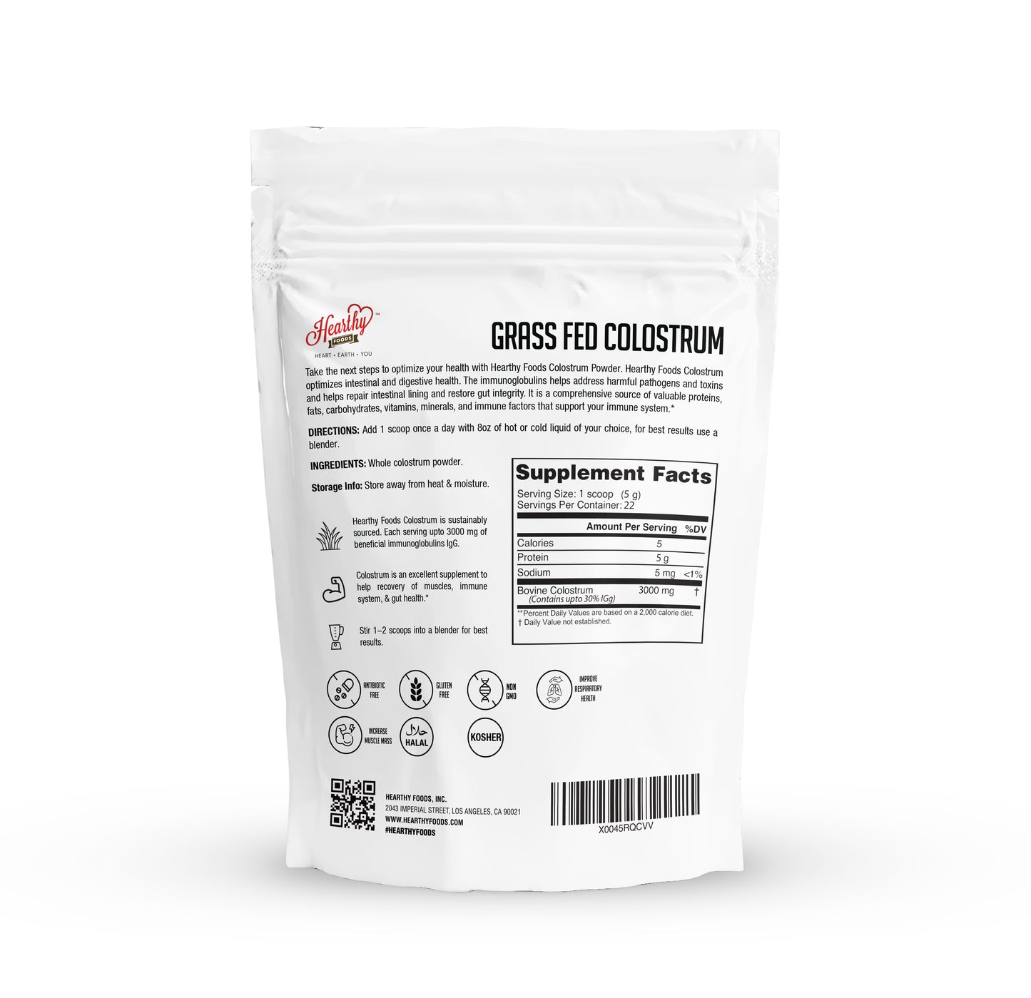 Grass Fed Colostrum Powder - 4oz