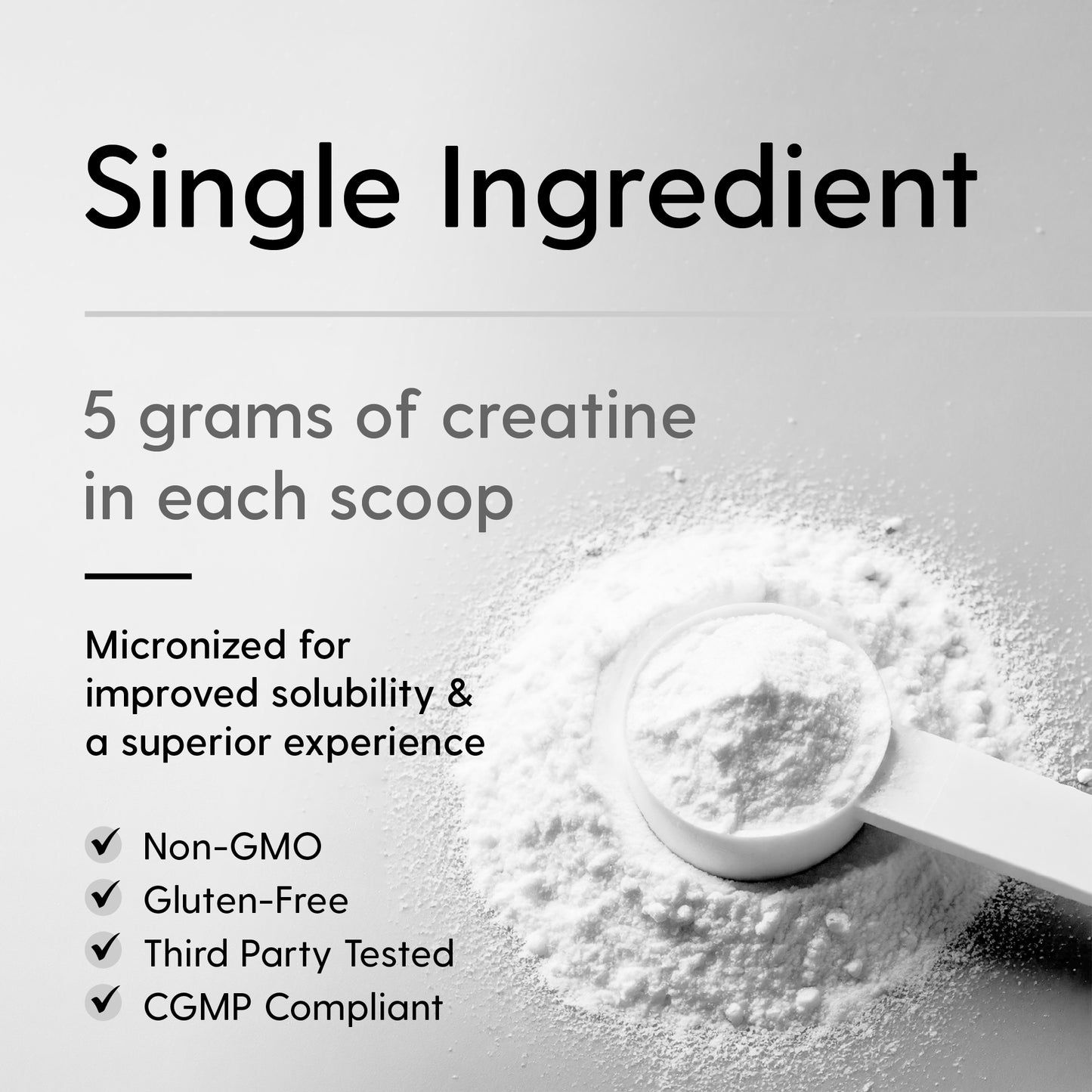 Creatine Monohydrate Micronized Powder 500G - 100 Servings, 5000mg Per Serving (5g) - 17.9 Oz for Men & Women Muscle Growth & Recovery - UNFLAVORED