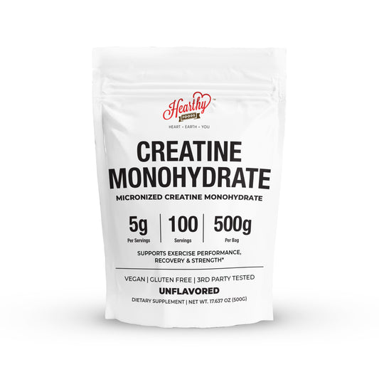 Creatine Monohydrate Micronized Powder 500G - 100 Servings, 5000mg Per Serving (5g) - 17.9 Oz for Men & Women Muscle Growth & Recovery - UNFLAVORED