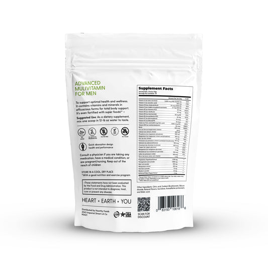ADVANCE SUPERFOOD MULTIVITAMINS FOR MEN- NEW* Up To 3x more than the Competition