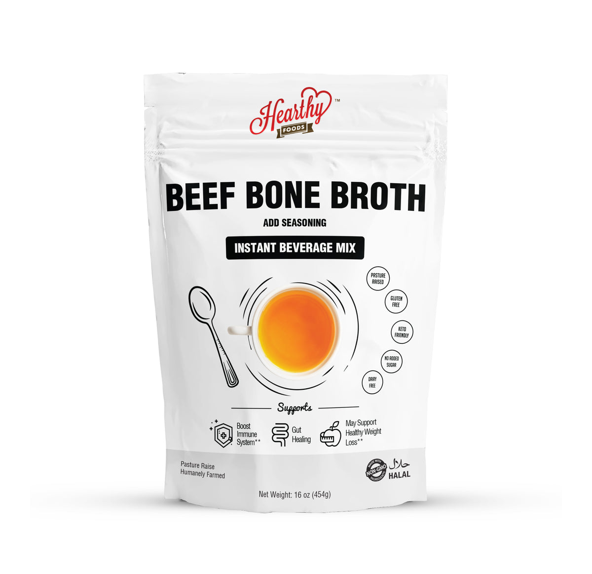 Beef Bone Broth Halal Hearthy Foods