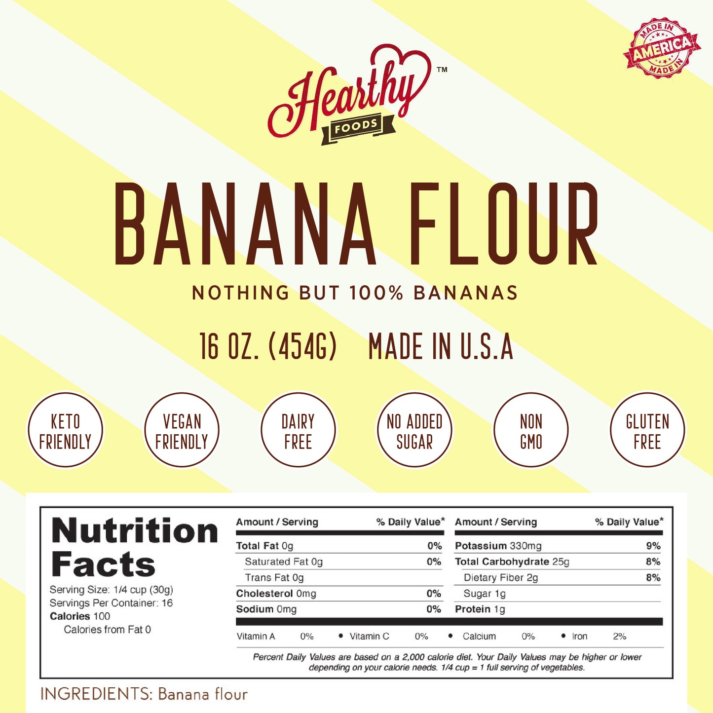 Banana Flour Nutrition Facts