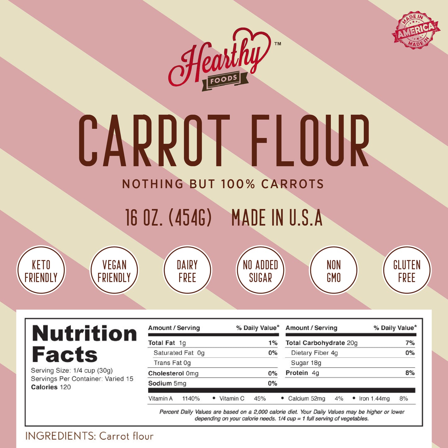 Guten-free Carrot Flour