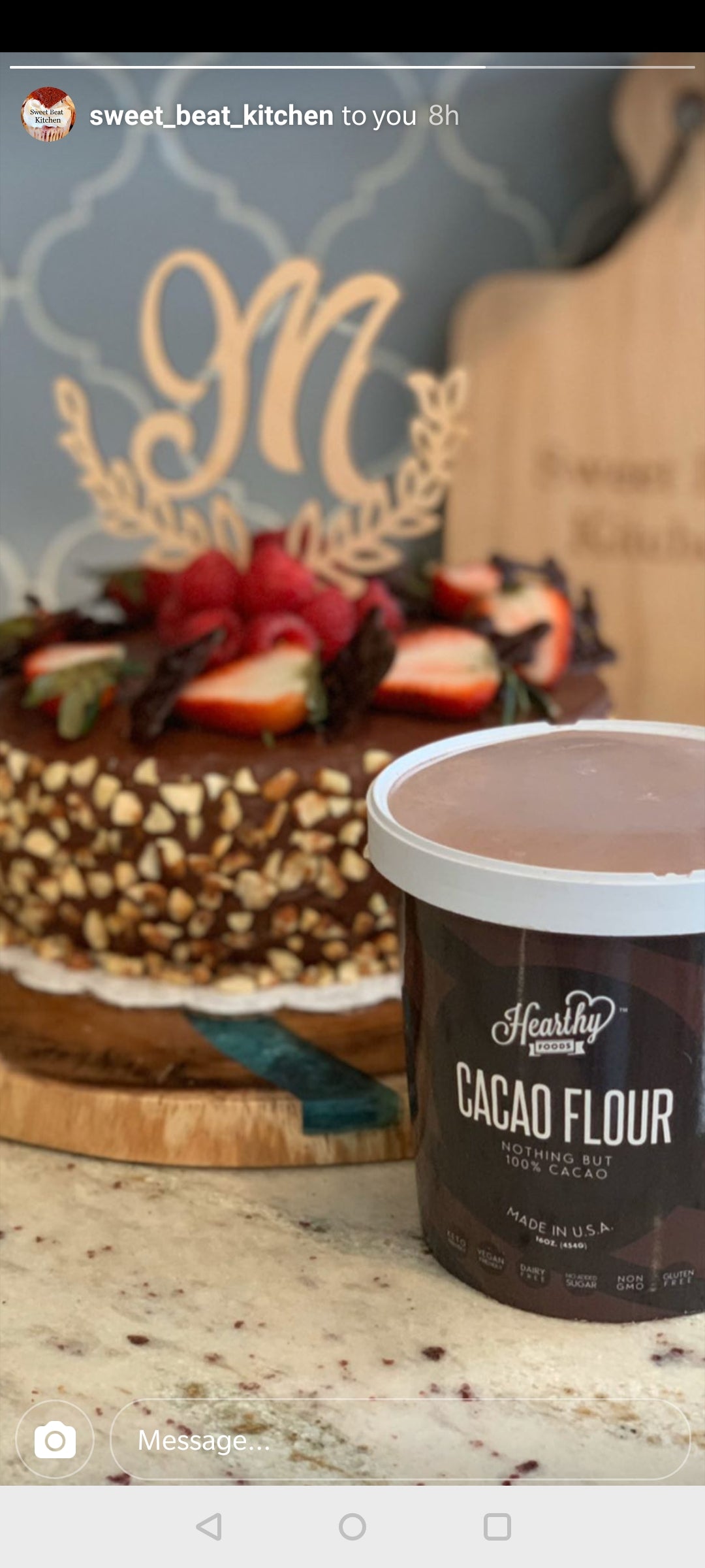 cacao flour cookies