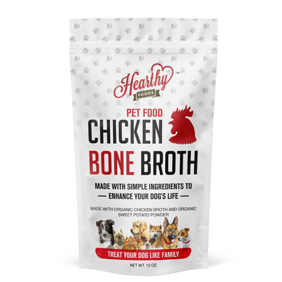 chicken bone broth for pets front
